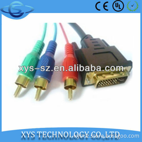 2013 hot sales!!! High Quality DVI to 3rca cable